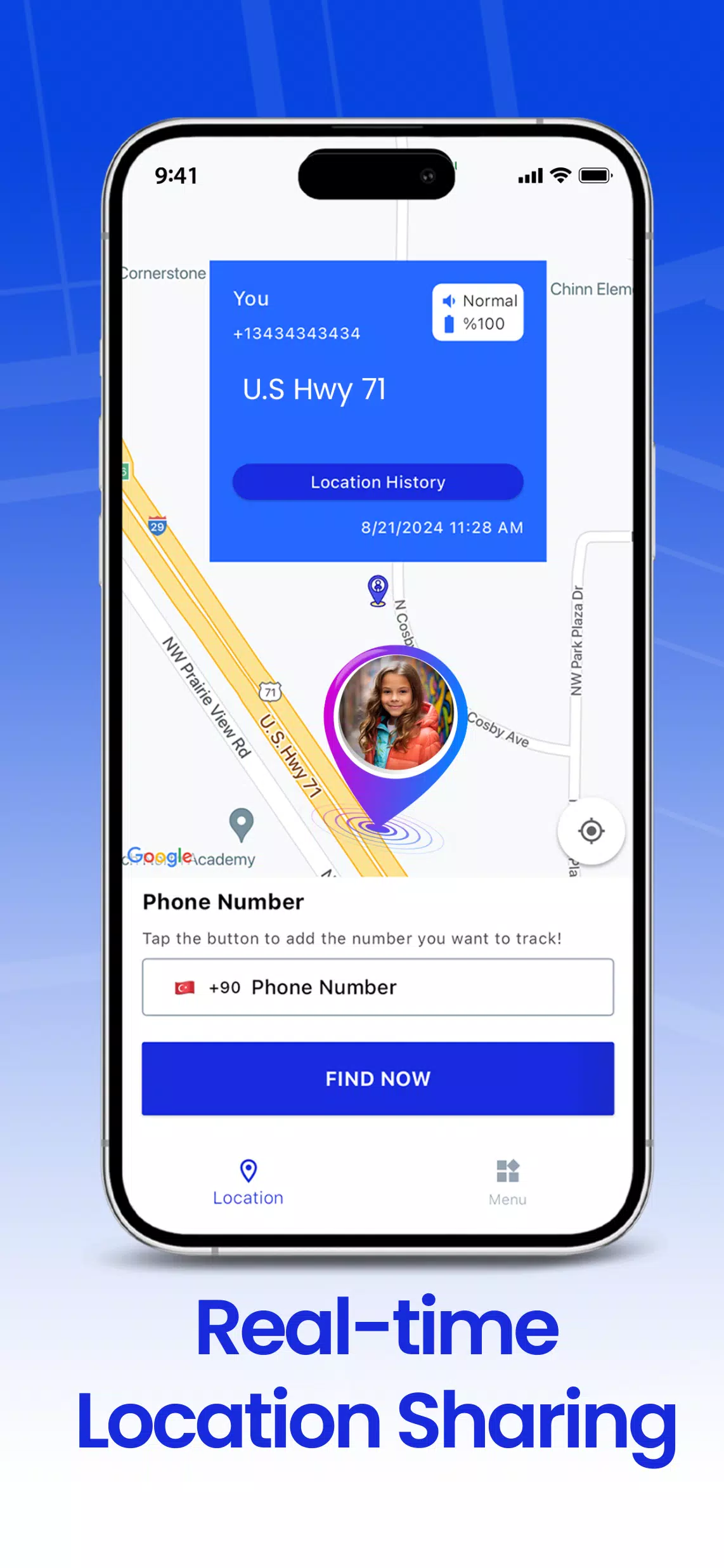 Phone Tracker GPS GeoPoint360 स्क्रीनशॉट 1