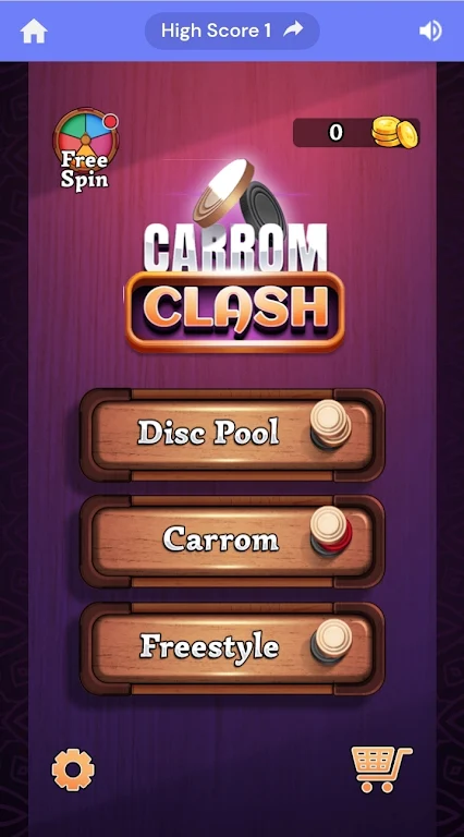 Carrom Games 스크린샷 1