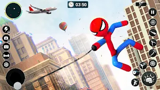 Flying Spider Rope Hero Games應用截圖第3張