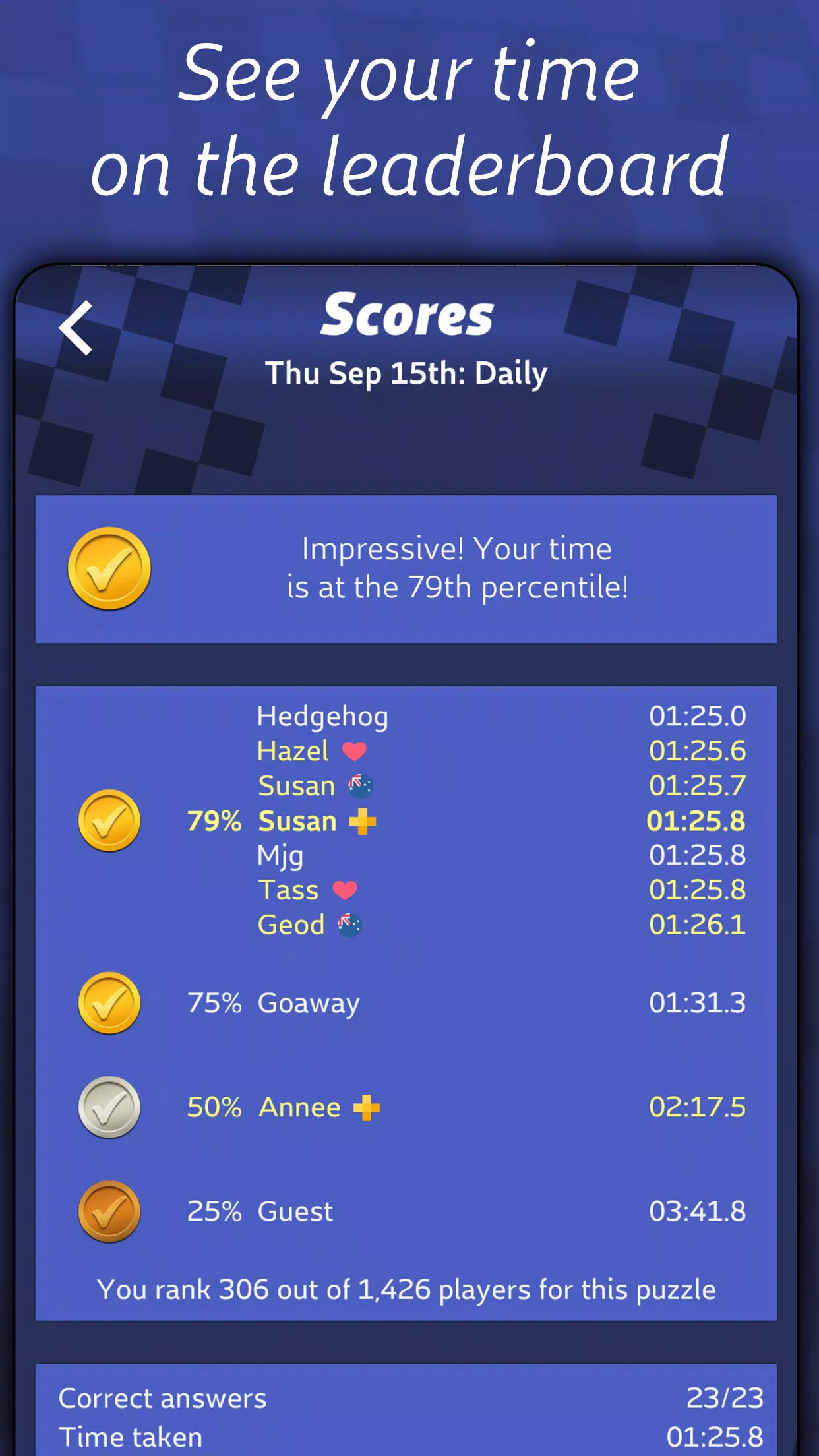 Astraware CodeWords Screenshot 3