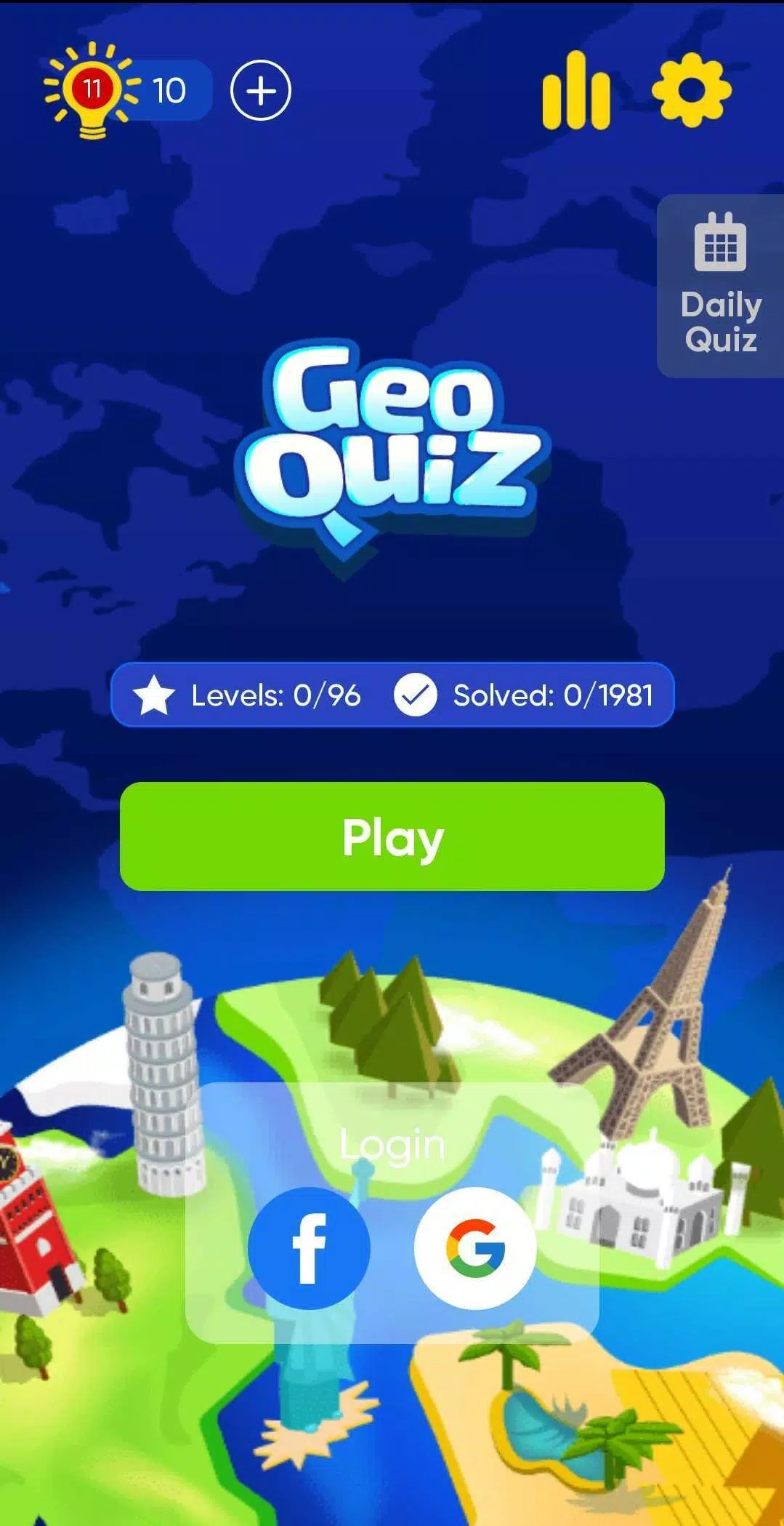 Geo Quiz Captura de tela 1