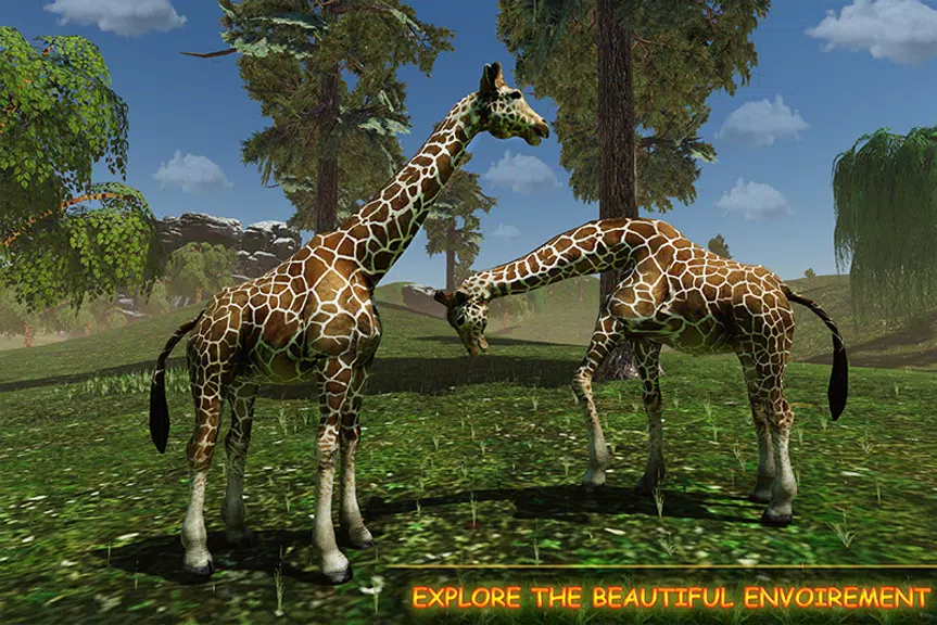 Giraffe Family Life Jungle Sim ภาพหน้าจอ 2