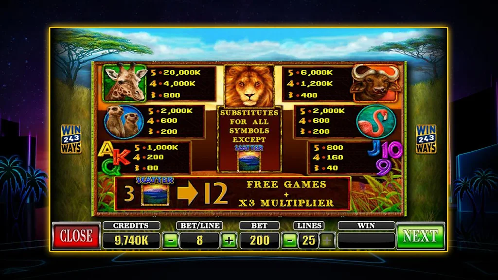 Schermata SLOT African Simba 4