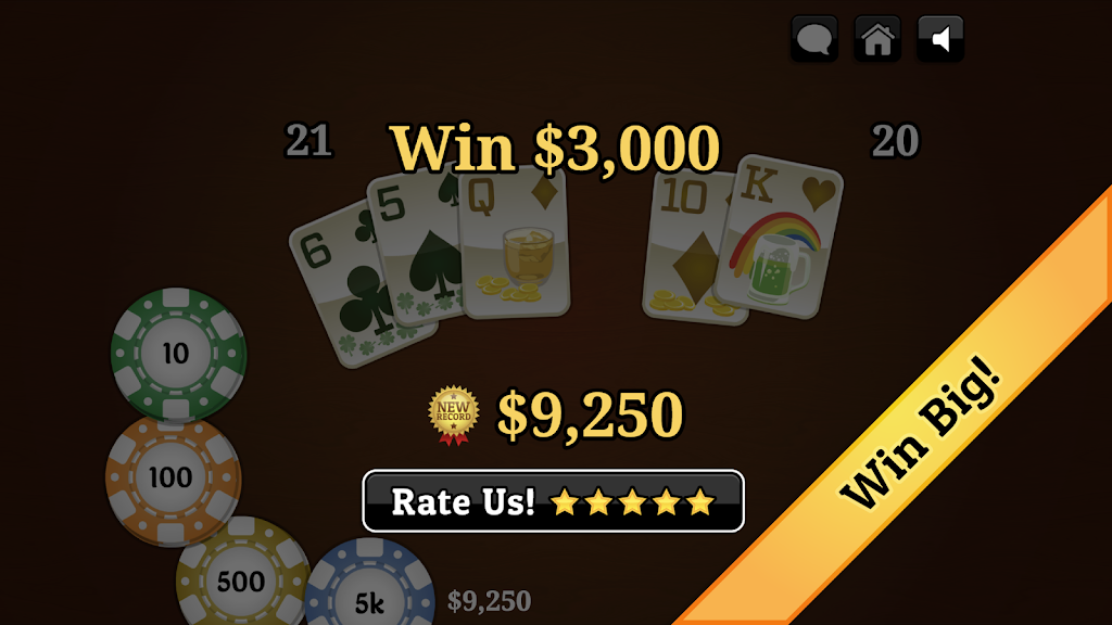 St. Patrick's Day Blackjack Скриншот 3