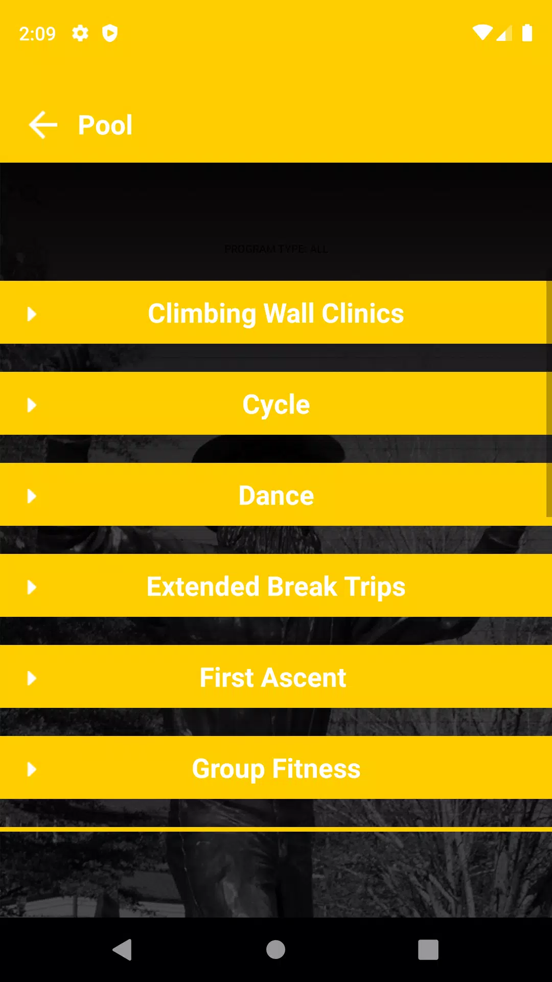 Schermata App State UREC 2