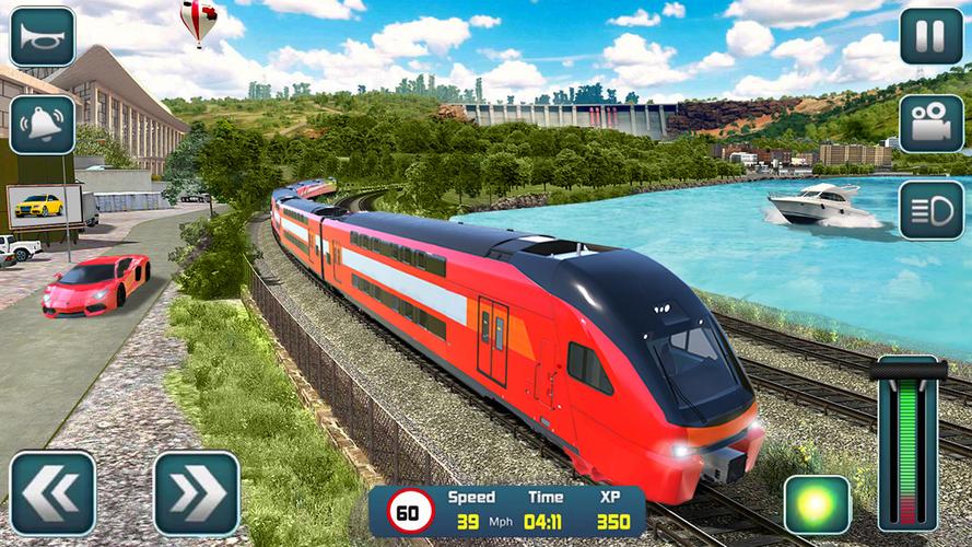 Euro Train Driver Train Games Screenshot 3