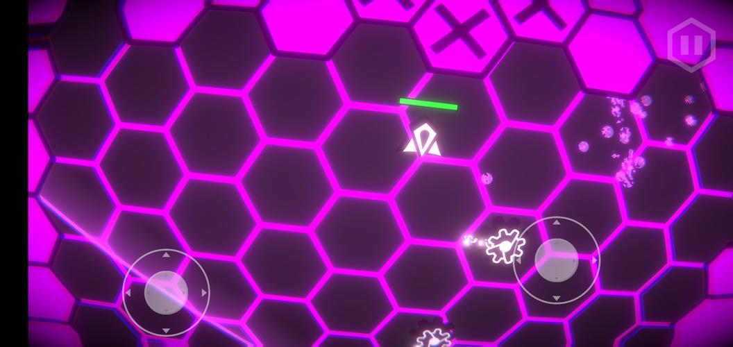 Hexa-Neon Shooter Captura de pantalla 2