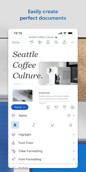 Microsoft Word: Edit Documents Captura de pantalla 1