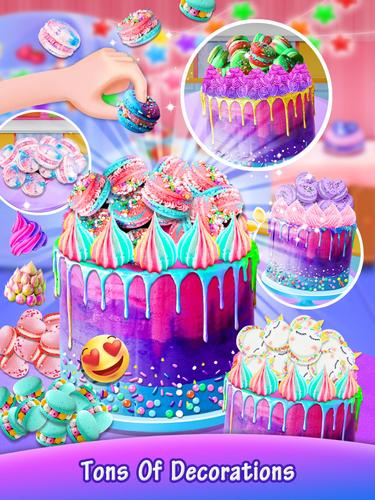 Galaxy Unicorn Cake Ảnh chụp màn hình 3