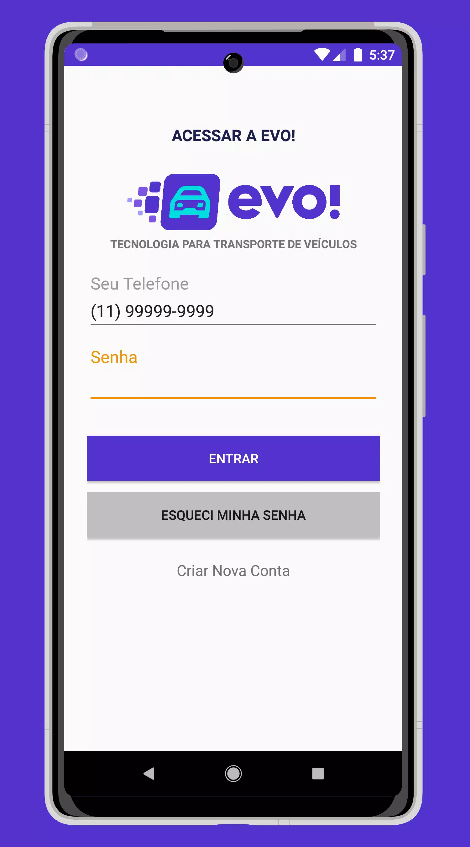 EVO! Transporte de Veículos Screenshot 1