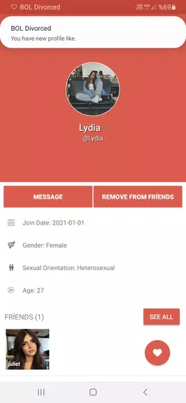Divorced Dating Site - BOL Capture d'écran 2