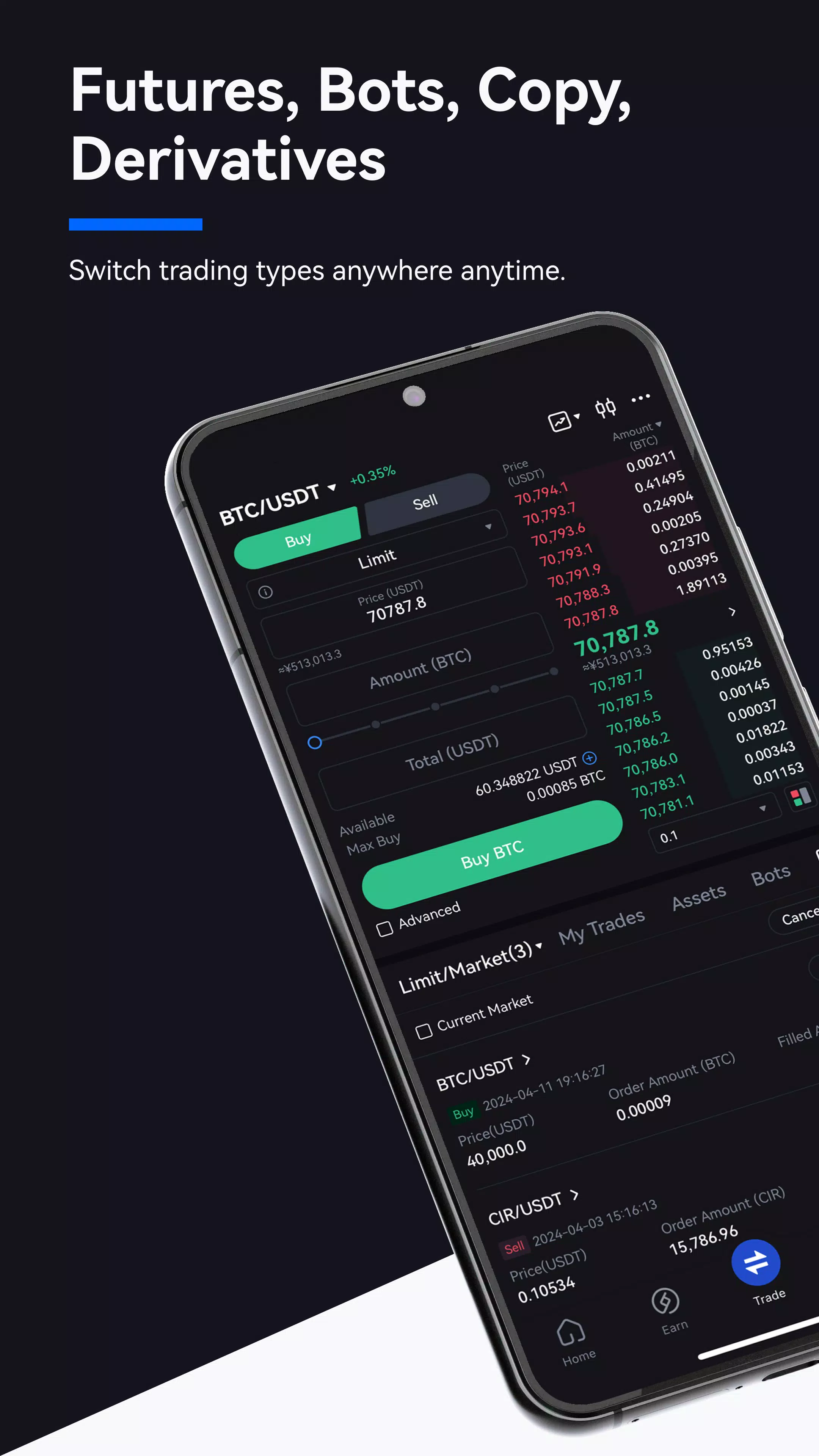 Gate.io - Bitcoin & Krypto Screenshot 2