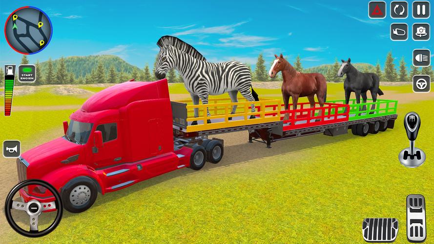 Wild Animal Truck Transporter 스크린샷 1