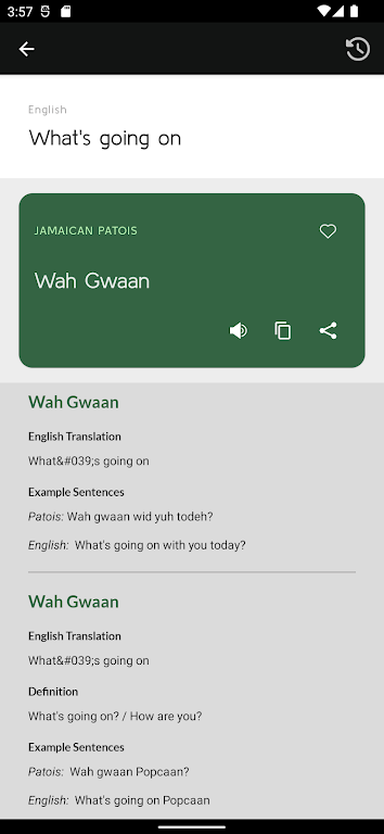 Jamaican Patwah Translator Captura de tela 3