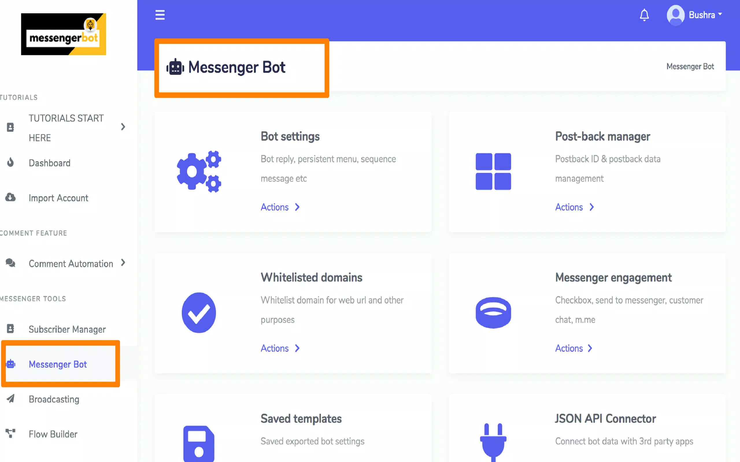 Schermata Messenger Bot 3