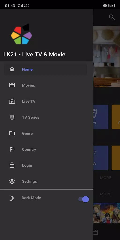 LK21 XXI - Live TV,  Movie  & Drama HD Sub Indo應用截圖第1張