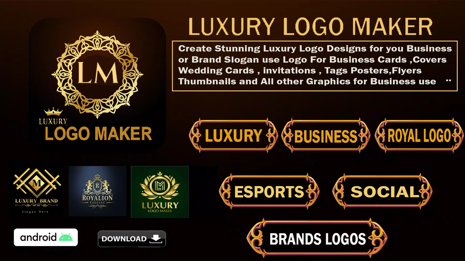 Luxury Logo maker, Logo Design应用截图第1张