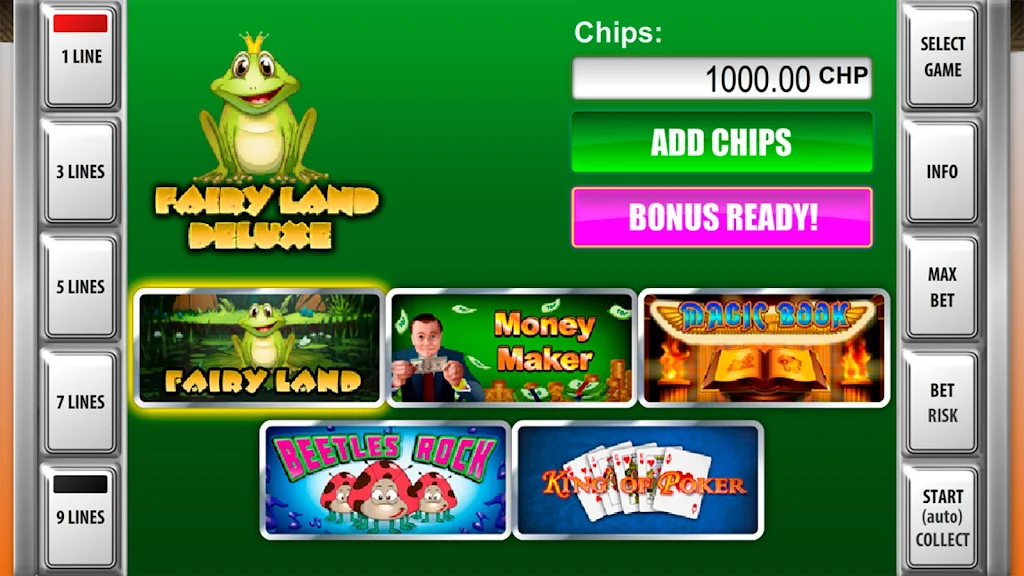 Slot machines Fairy Land Deluxe 스크린샷 1