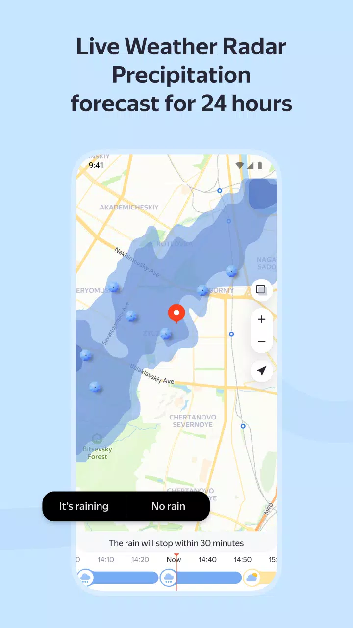 Yandex Weather & Rain Radar स्क्रीनशॉट 3