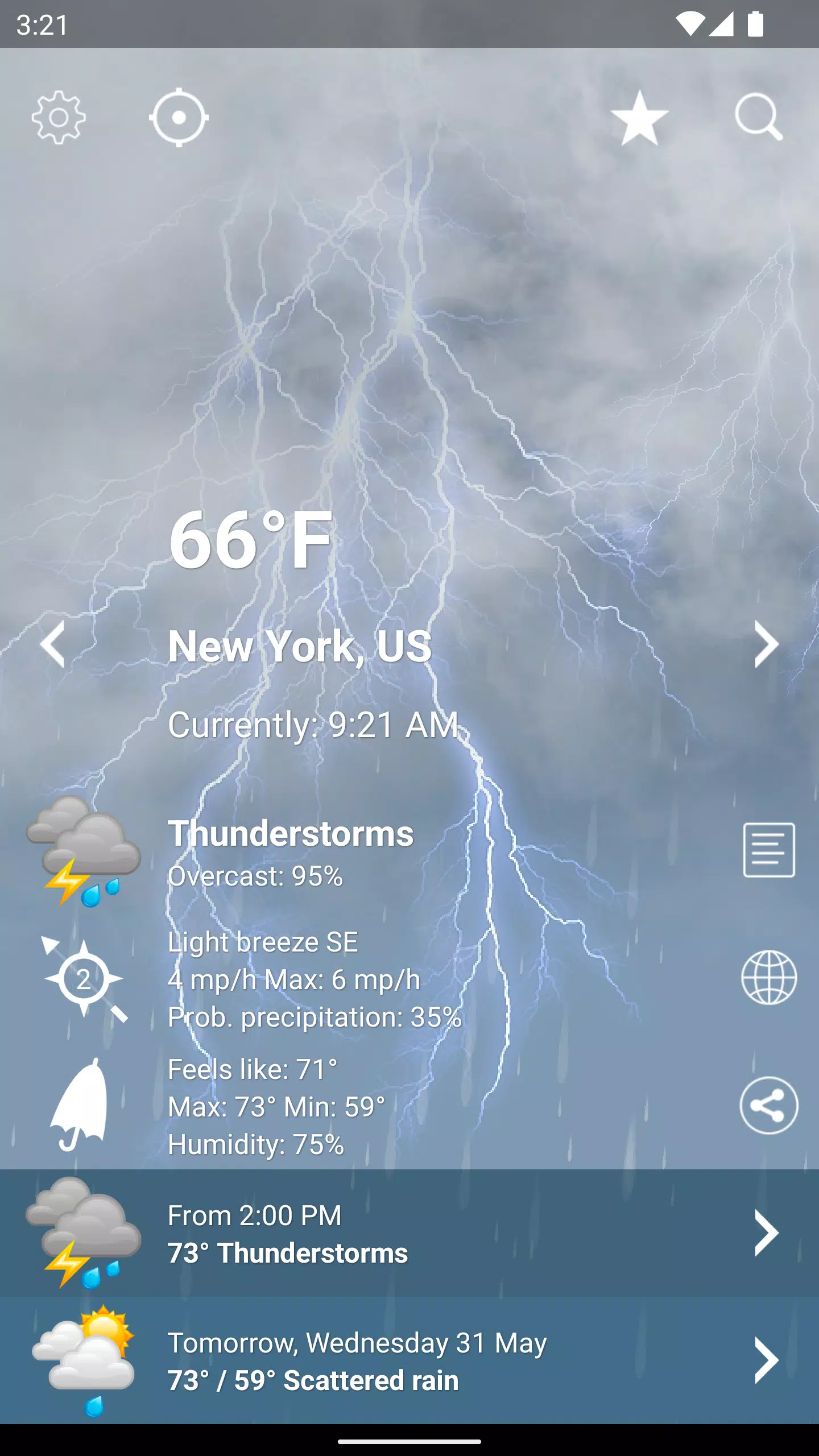 Weather XL PRO 스크린샷 2