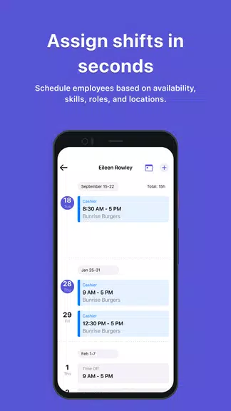 Camelo: Work Schedule Maker Скриншот 3
