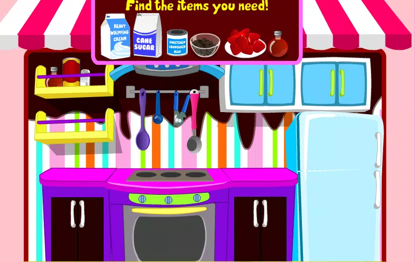 game cooking chocolate cream スクリーンショット 2