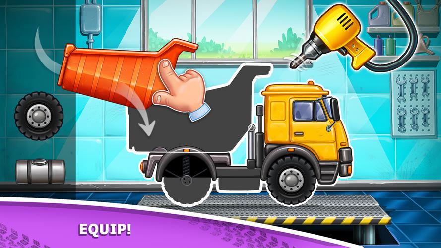 Kids truck games Build a house 스크린샷 1