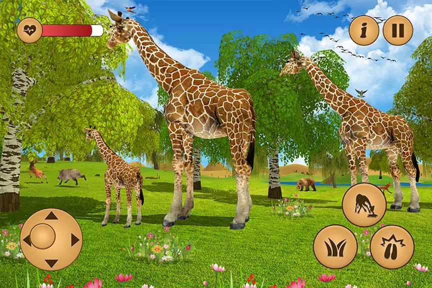 Giraffe Family Life Jungle Sim ภาพหน้าจอ 4