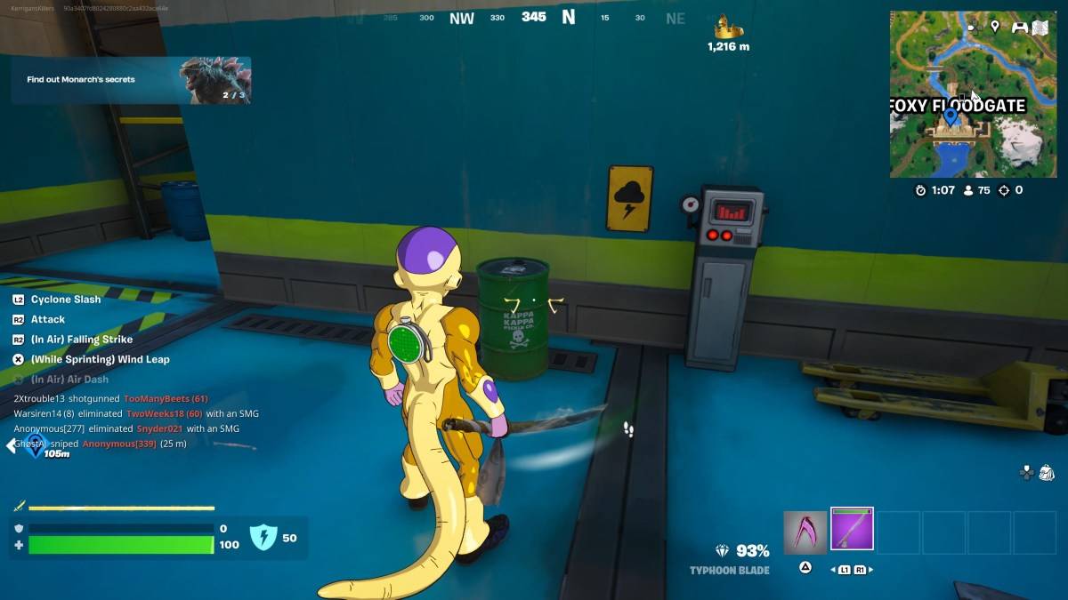 Um dos segredos do monarca em Fortnite