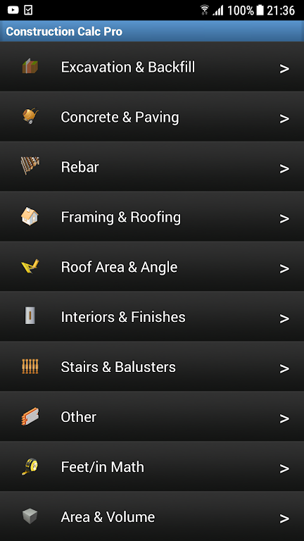 Construction Calc Pro Mod Capture d'écran 1
