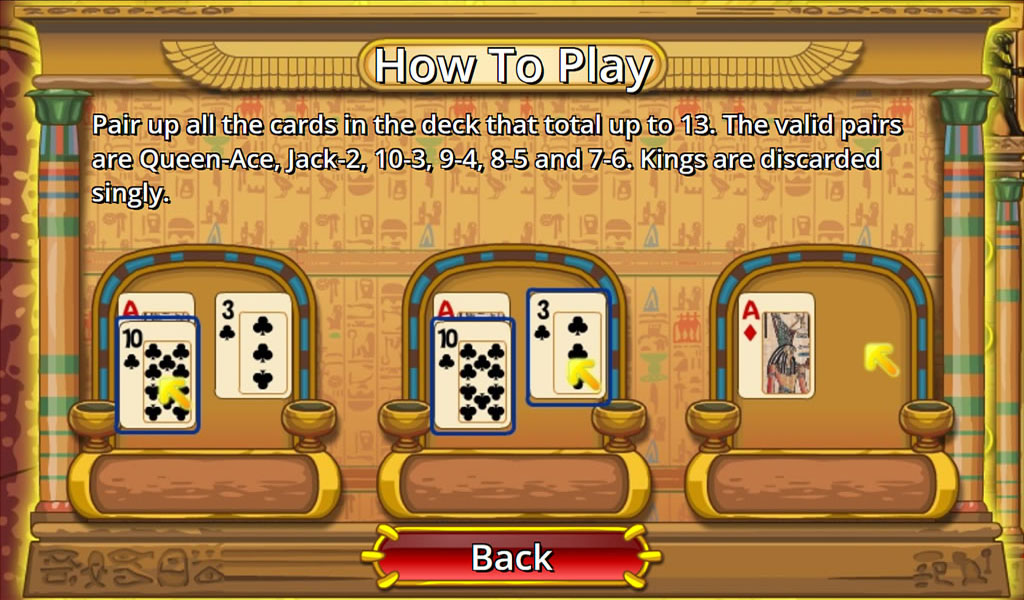 Egypt Pyramid Solitaire Capture d'écran 1