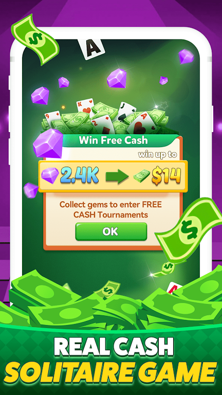 Solitaire Clash-Win Cash Captura de pantalla 4