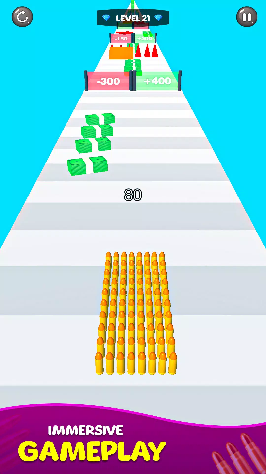 Merge Bullet Army Game Run 3D Ekran Görüntüsü 4