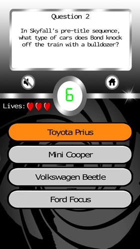 James Bond: Ultimate Fan Quiz スクリーンショット 3