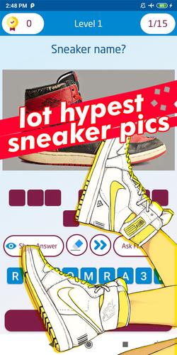 sneaker quiz Captura de pantalla 4
