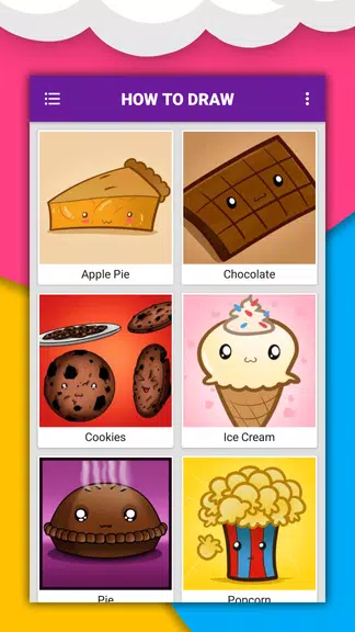 How to draw cute food by steps Tangkapan skrin 2