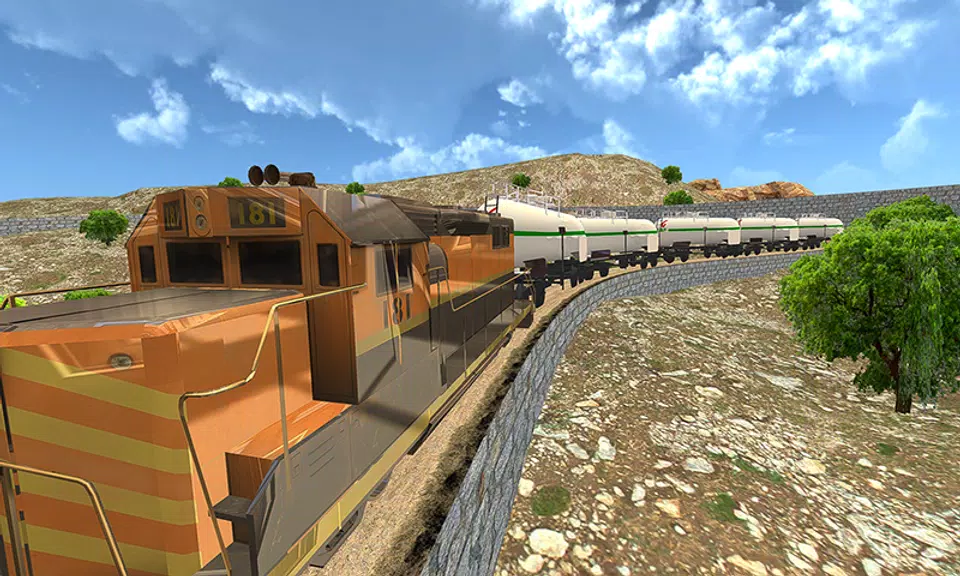 Oil Tanker Train Driving Sim Ảnh chụp màn hình 2