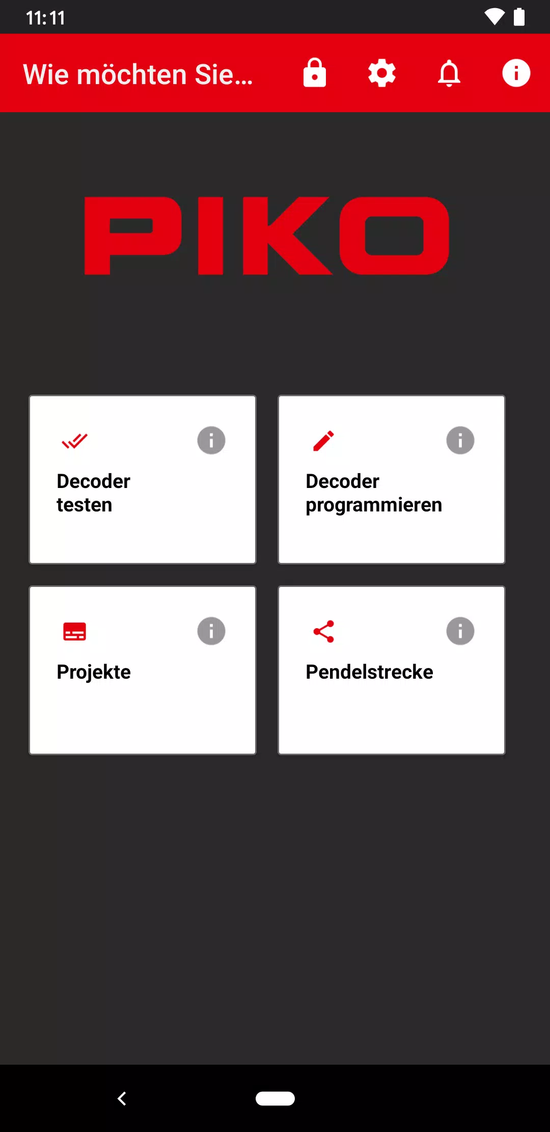 PIKO SmartProgrammer App Schermafbeelding 1
