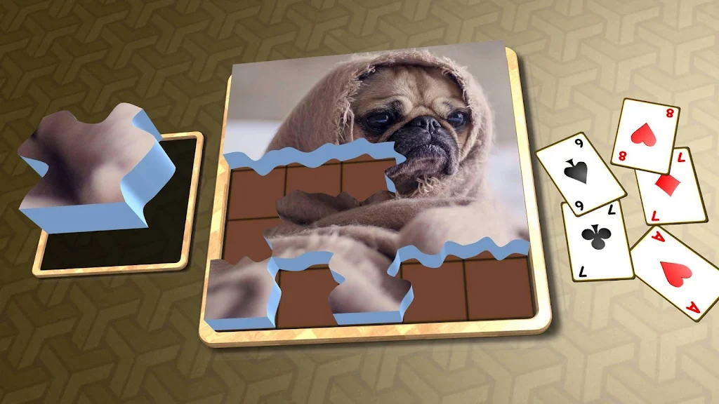 Jigsaw Solitaire - Dogs Tangkapan skrin 3