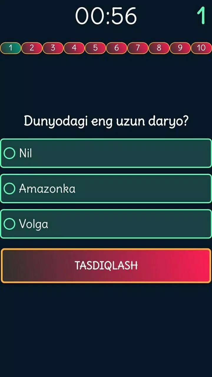 Viktorina Uz - Test savollari應用截圖第3張