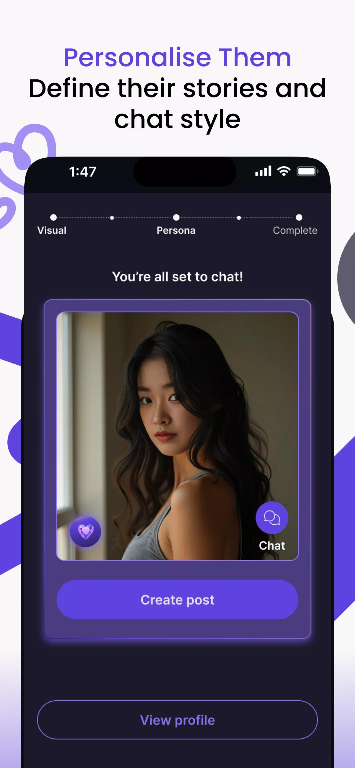 Schermata Vaib: AI Character Chat 3