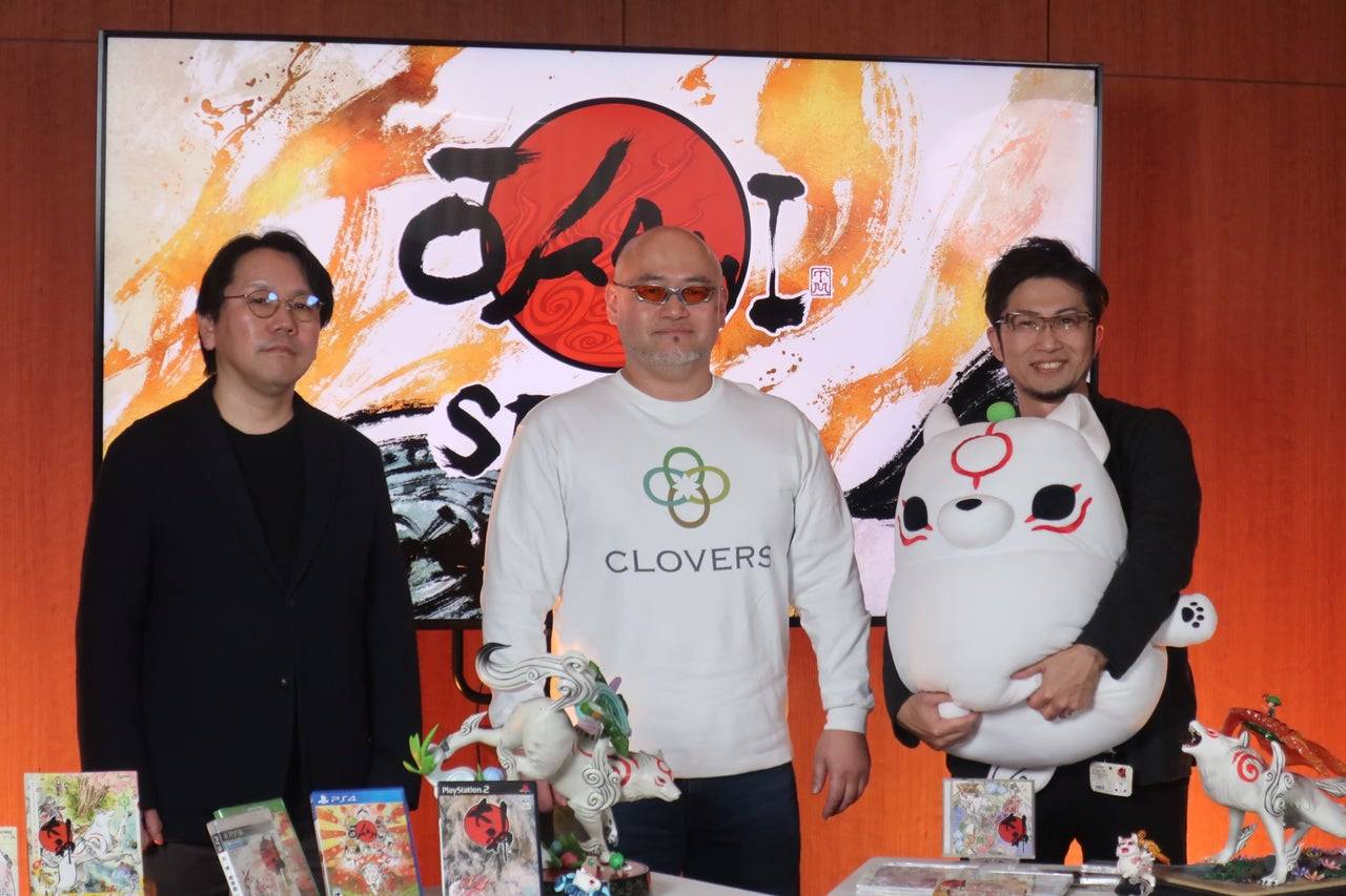L-R:Kiyohiko Sakata,Hideki Kamiya,Yoshiaki Hirabayashi。圖片來源:IGN。
