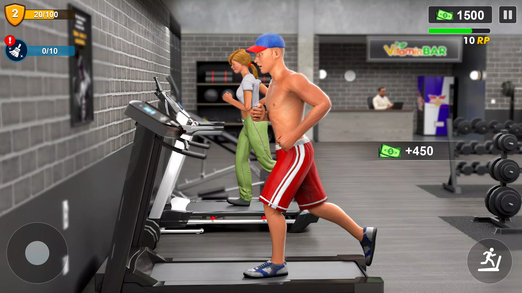 Workout Gym Simulator Game 24 ภาพหน้าจอ 3