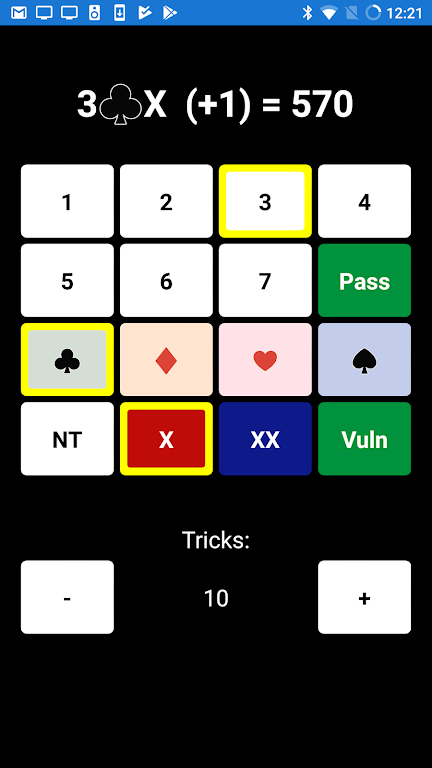 Bridge Scoring Helper Screenshot 1