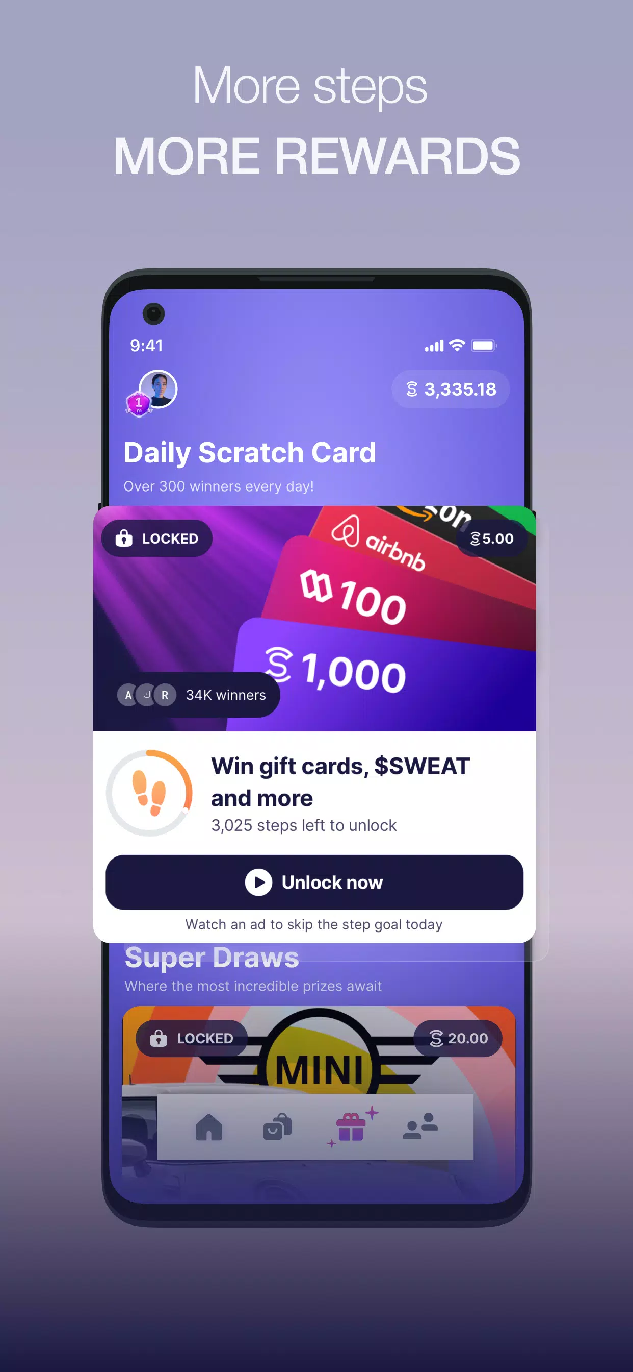 Sweatcoin 歩数トラッカー スクリーンショット 3