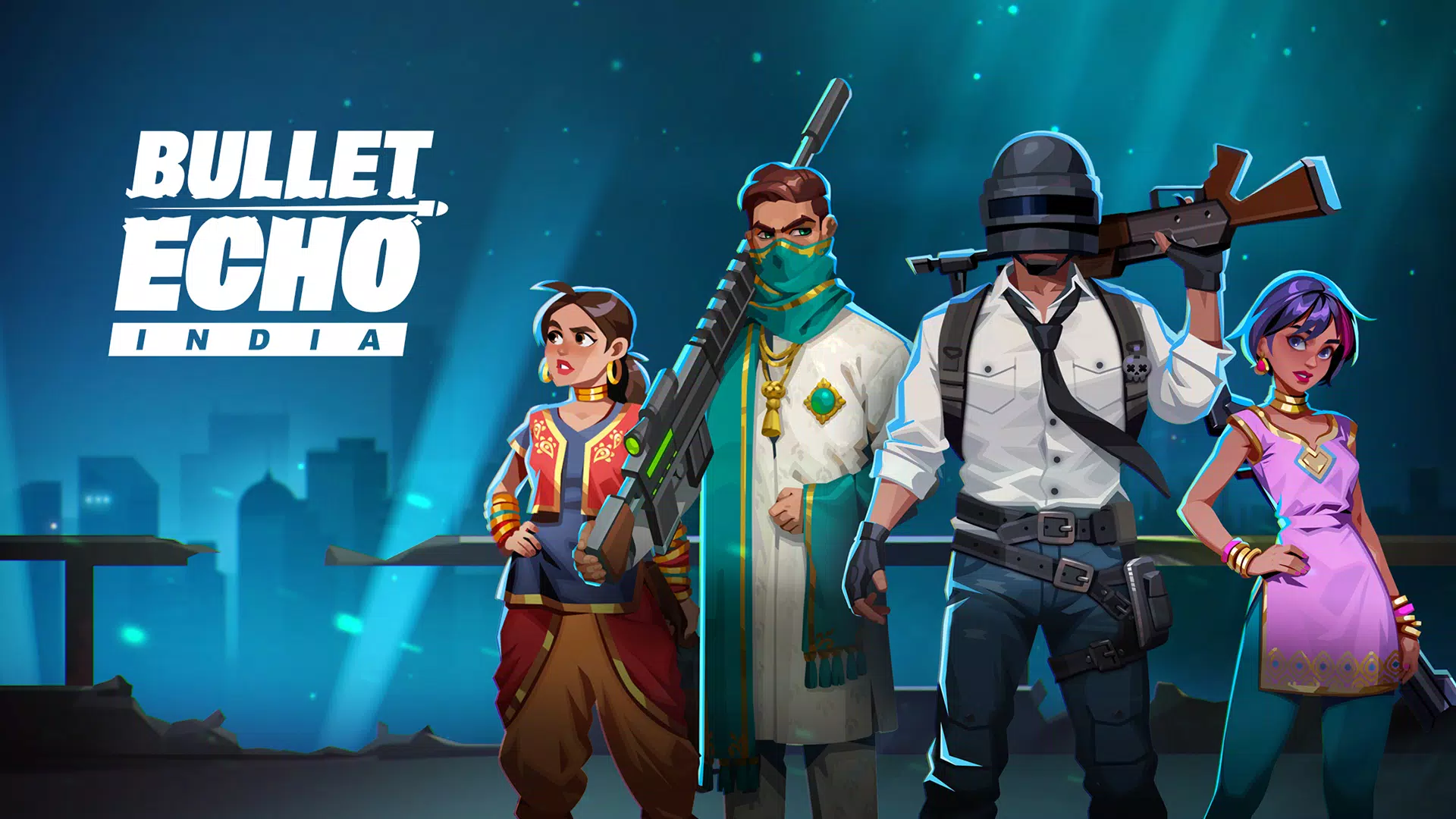 Bullet Echo India: Gun Game Ảnh chụp màn hình 1