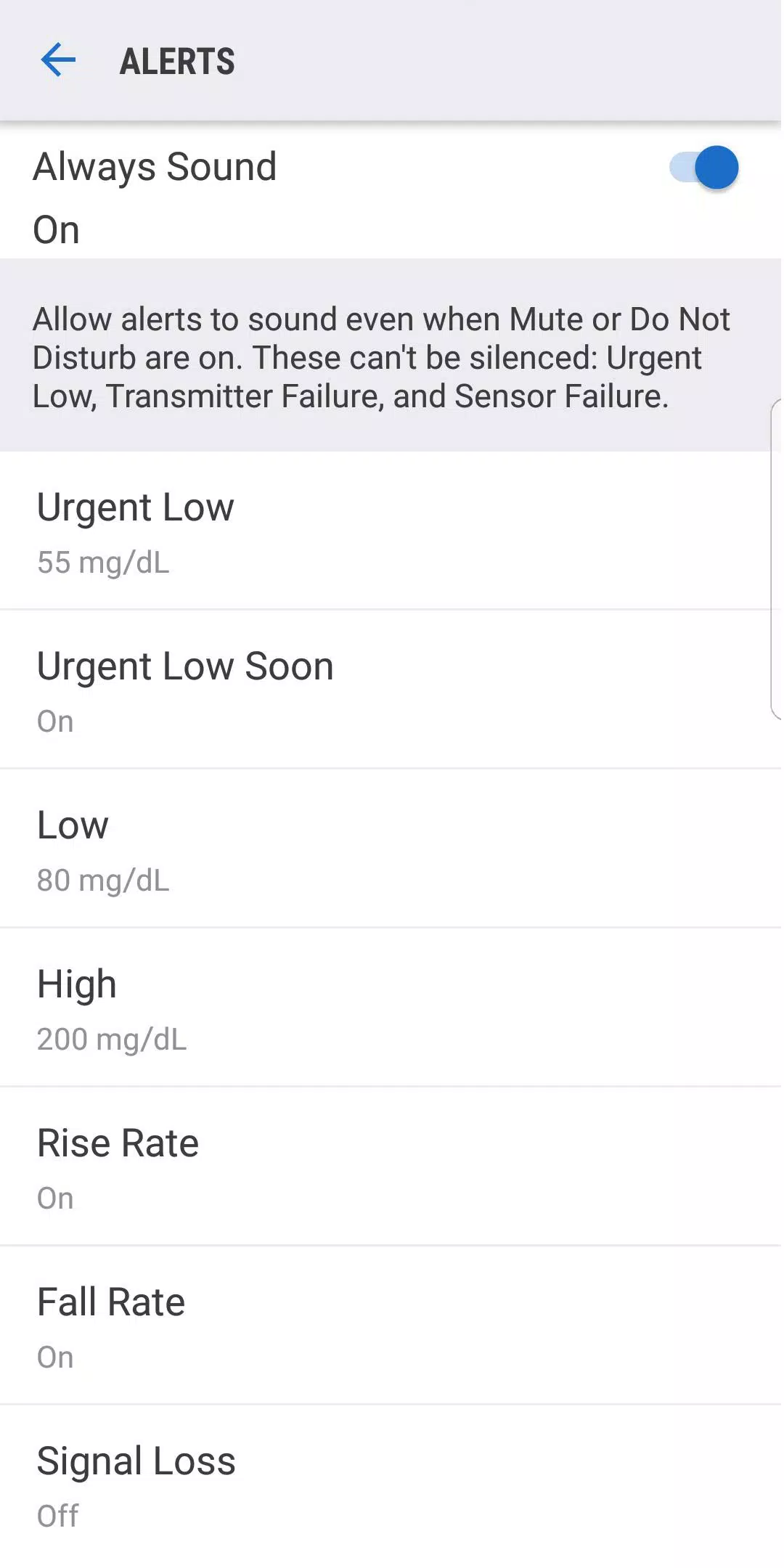 Dexcom G6 Captura de tela 4