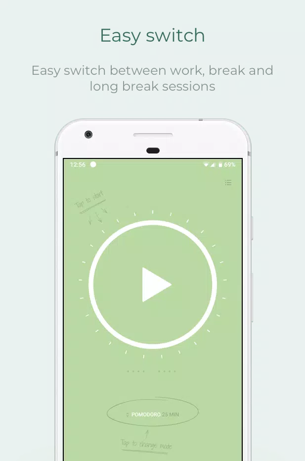 Schermata Pomodoro Timer 1