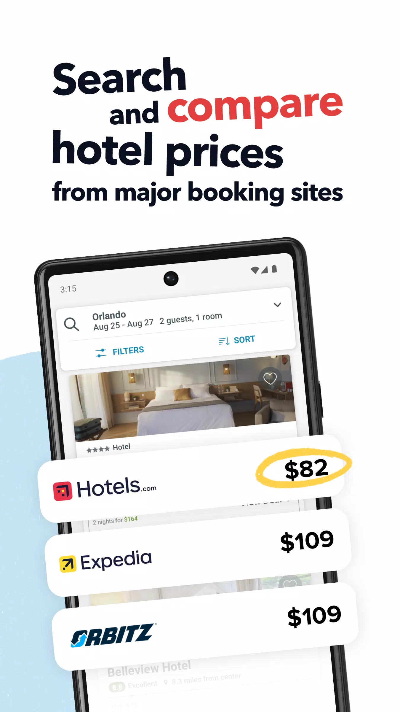 trivago：比較酒店價錢應用截圖第1張
