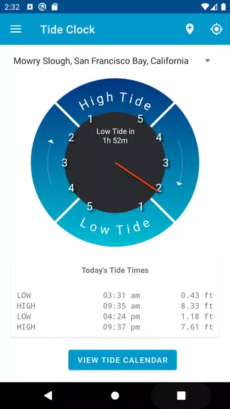 Tide Clock ဖန်သားပြင်ဓာတ်ပုံ 1